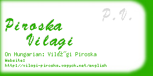 piroska vilagi business card